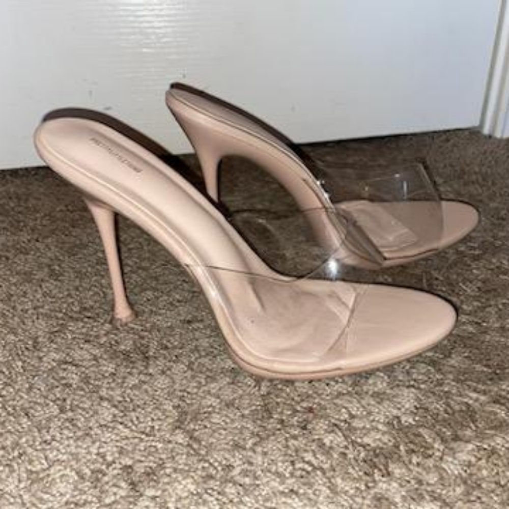 Clear Mule Heels